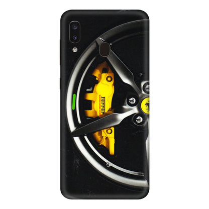 Samsung A/S Series Phone Skins (All Models) - Ferrari Wheel Alloy - 3D Embossed Finish (L-173) Samsung Galaxy A20E