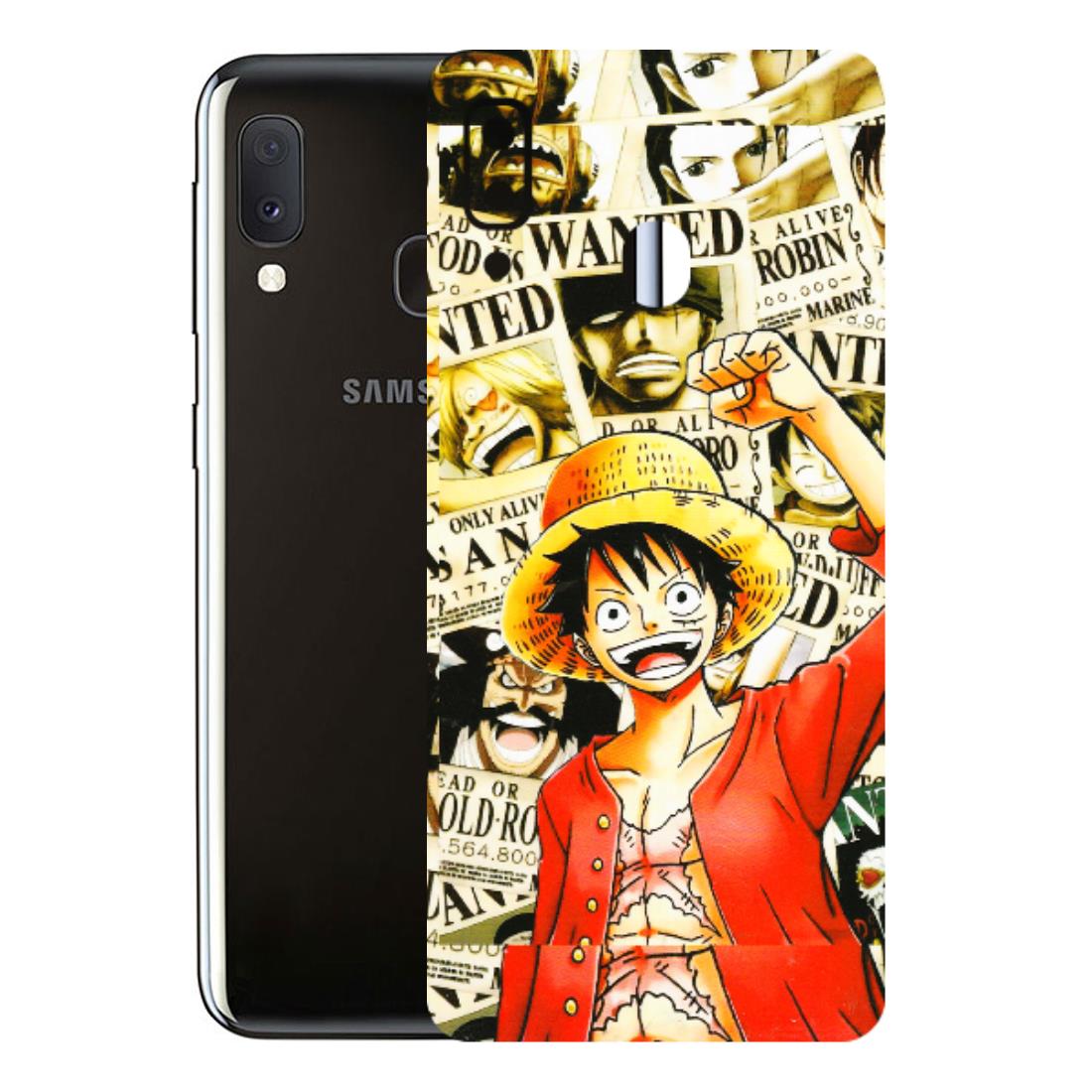Samsung A/S Series Phone Skins (All Models) - Luffy Anime - 3D Embossed Finish (L-177) Samsung Galaxy A20E