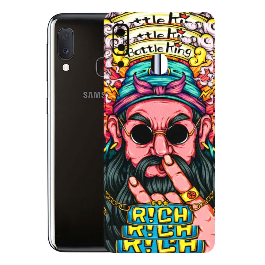 Samsung A/S Series Phone Skins (All Models) - Battle King Dude Face - 3D Embossed Finish (L-178) Samsung Galaxy A20E