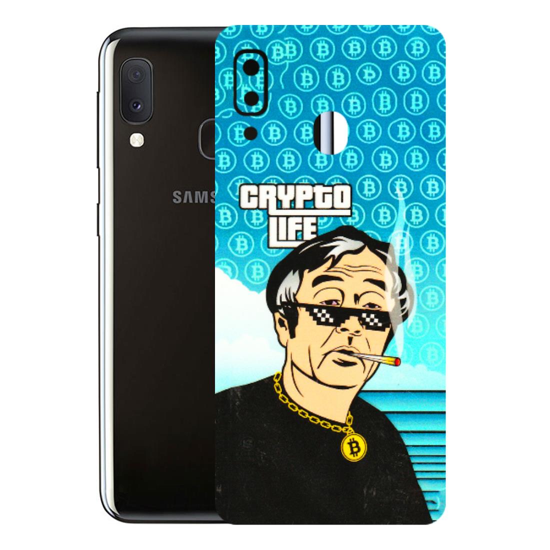 Samsung A/S Series Phone Skins (All Models) - Crypto Thug Life - 3D Embossed Finish (L-179) Samsung Galaxy A20E