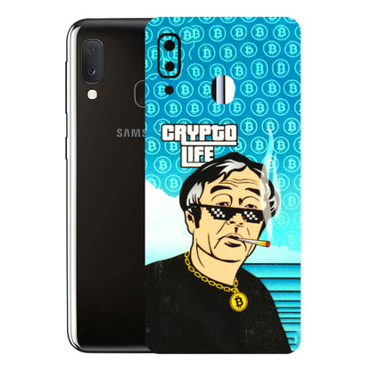 Samsung A/S Series Phone Skins (All Models) - Crypto Thug Life - 3D Embossed Finish (L-179) Samsung Galaxy A20E