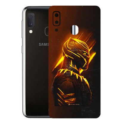 Samsung A/S Series Phone Skins (All Models) - Gold Black Panther - 3D Embossed Finish (L-181) Samsung Galaxy A20E