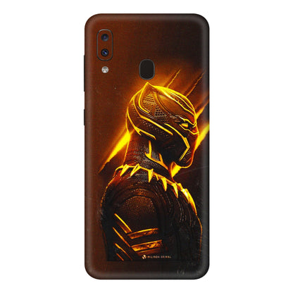 Samsung A/S Series Phone Skins (All Models) - Gold Black Panther - 3D Embossed Finish (L-181) Samsung Galaxy A20E