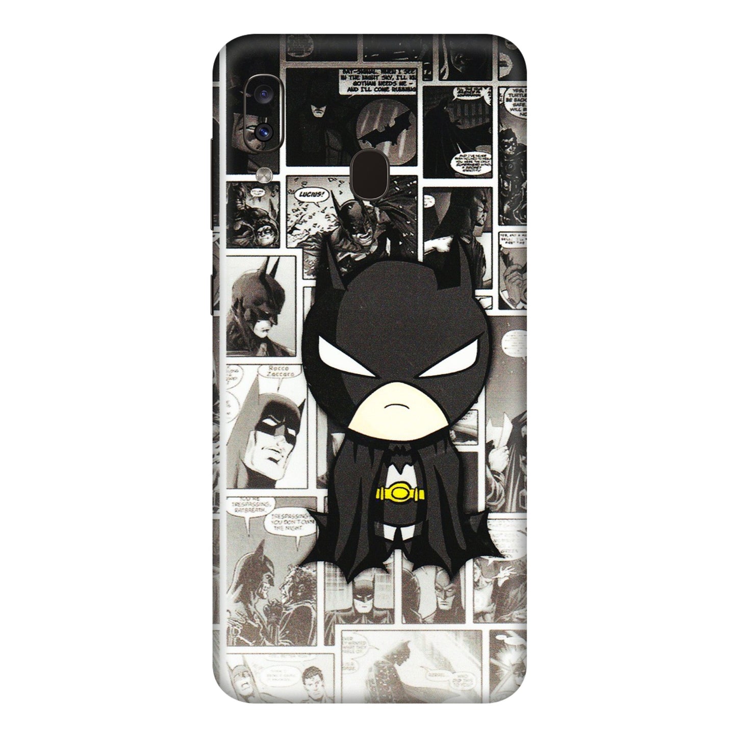Samsung A/S Series Phone Skins (All Models) - Toon Batman - 3D Embossed Finish (L-182) Samsung Galaxy A20E