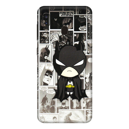 Samsung A/S Series Phone Skins (All Models) - Toon Batman - 3D Embossed Finish (L-182) Samsung Galaxy A20E