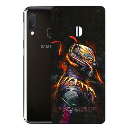 Samsung A/S Series Phone Skins (All Models) - Black Panther - 3D Embossed Finish (L-190) Samsung Galaxy A20E
