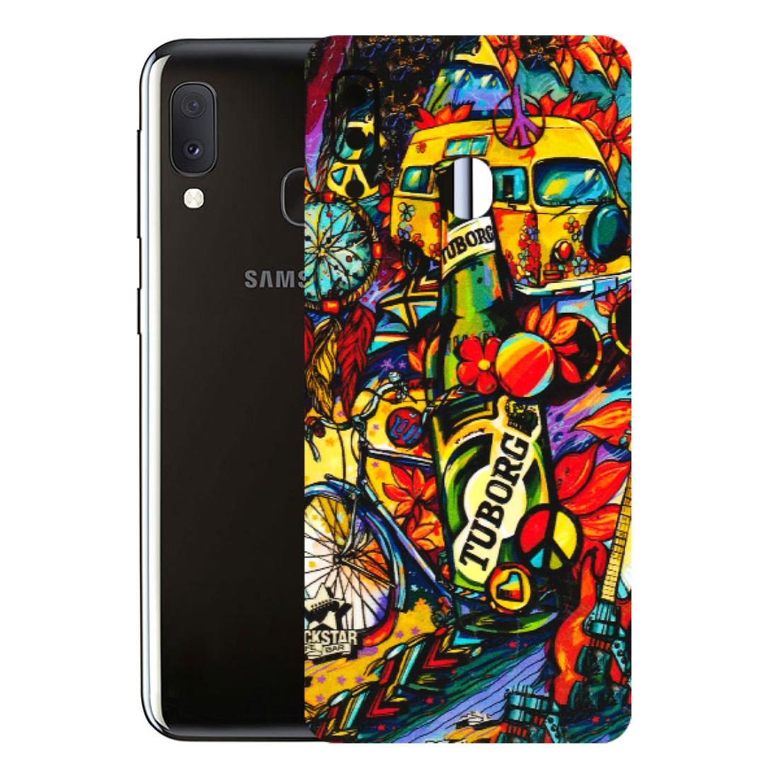 Samsung A/S Series Phone Skins (All Models) - Cool Beer Bottle - 3D Embossed Finish (L-193) Samsung Galaxy A20E