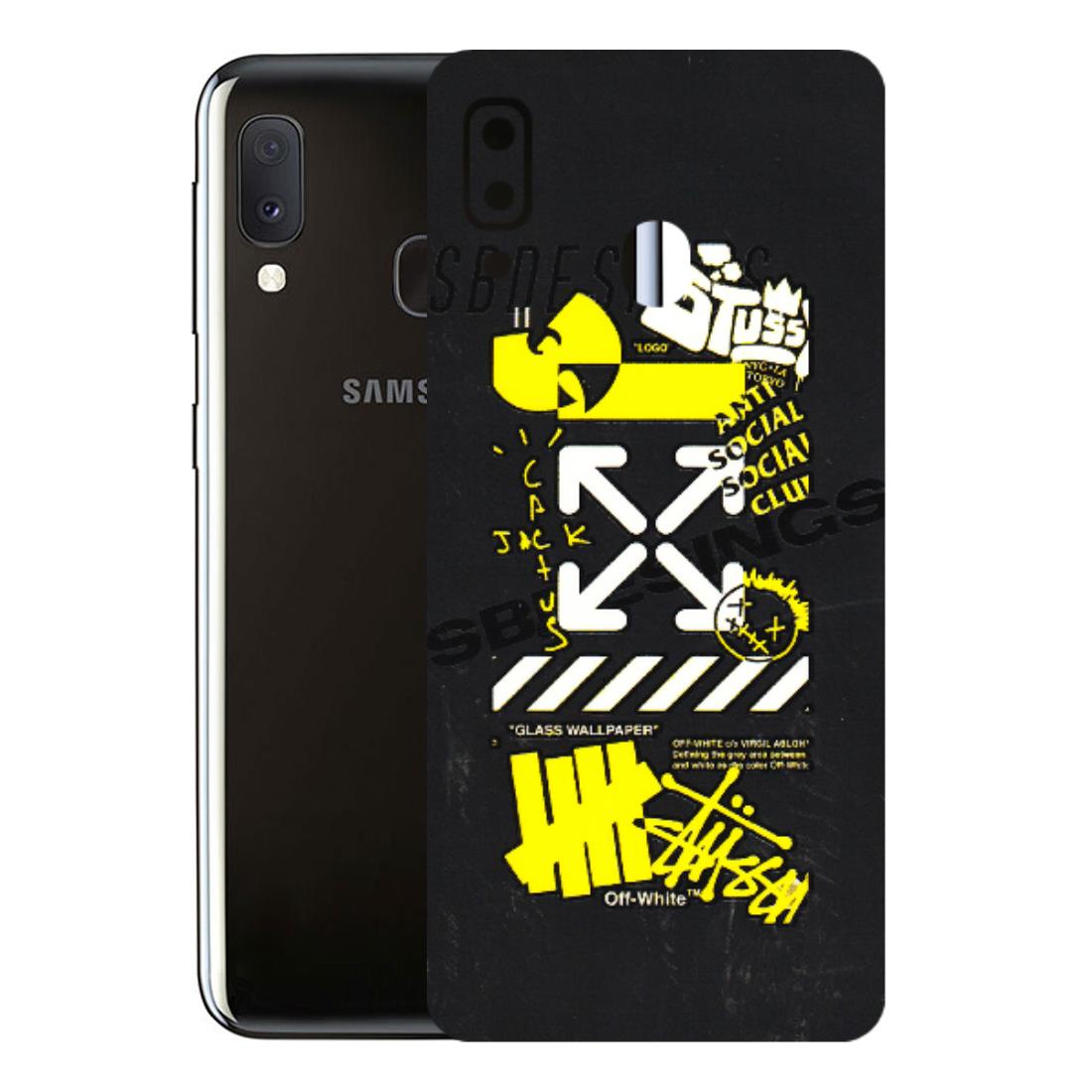 Samsung A/S Series Phone Skins (All Models) - Anti Social Graffiti - 3D Embossed Finish (L-198) Samsung Galaxy A20E