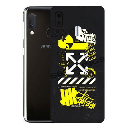 Samsung A/S Series Phone Skins (All Models) - Anti Social Graffiti - 3D Embossed Finish (L-198) Samsung Galaxy A20E