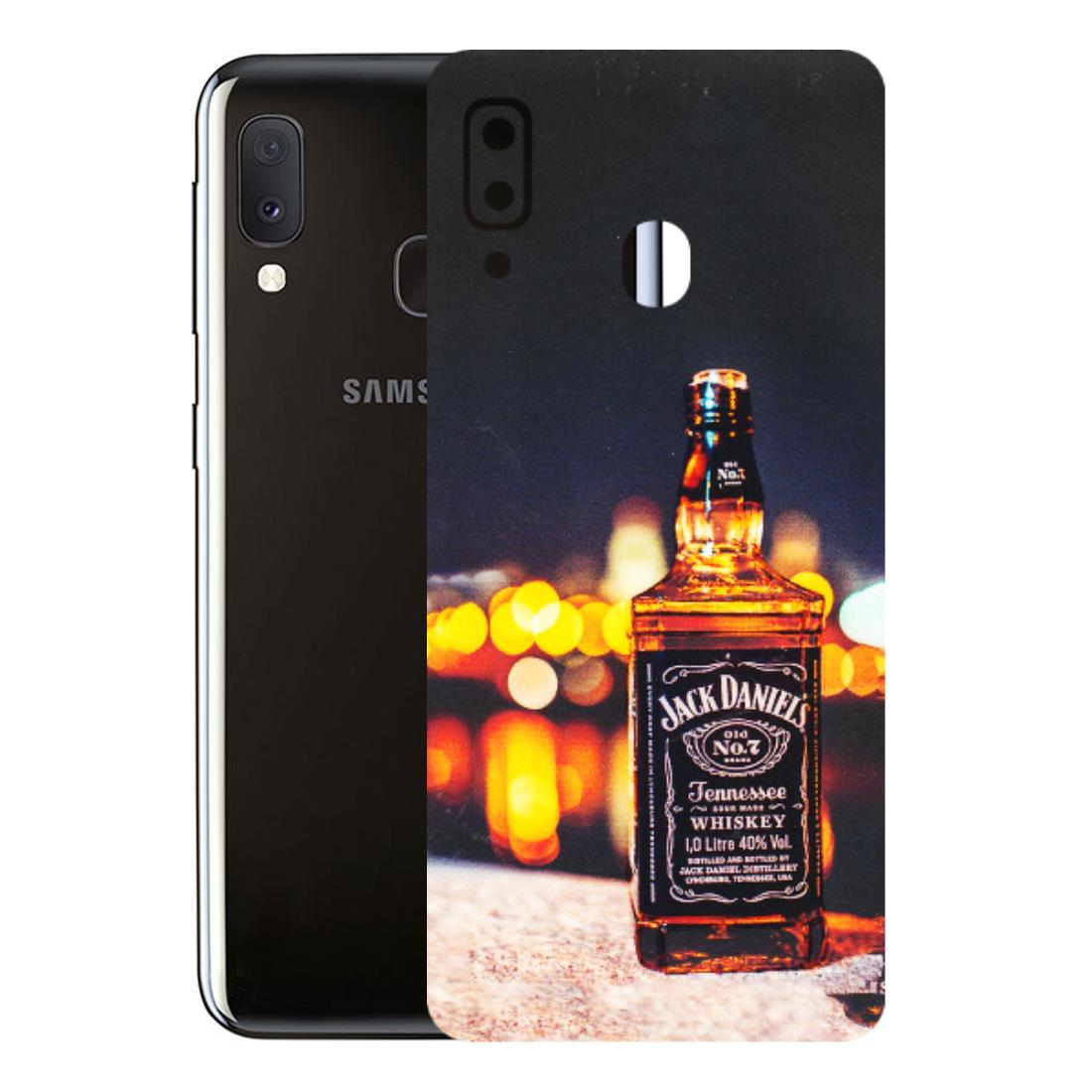 Samsung A/S Series Phone Skins (All Models) - JD Whiskey Bottle - 3D Embossed Finish (L-20) Samsung Galaxy A20E