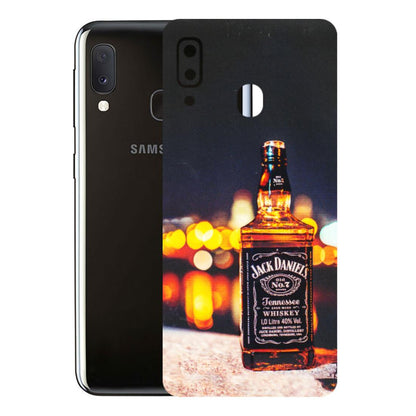 Samsung A/S Series Phone Skins (All Models) - JD Whiskey Bottle - 3D Embossed Finish (L-20) Samsung Galaxy A20E