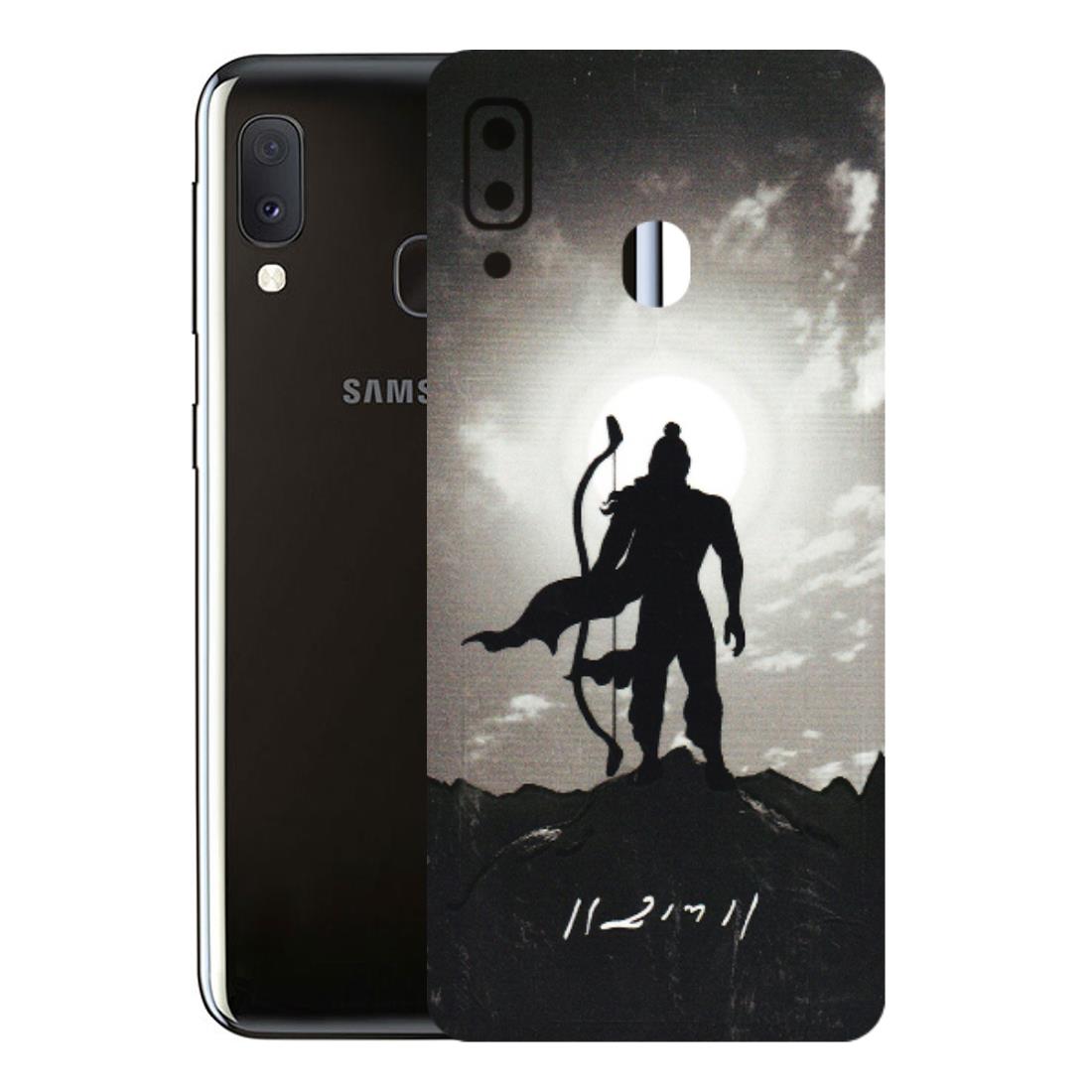 Samsung A/S Series Phone Skins (All Models) - Jai Siya Ram - 3D Embossed Finish (L-200) Samsung Galaxy A20E