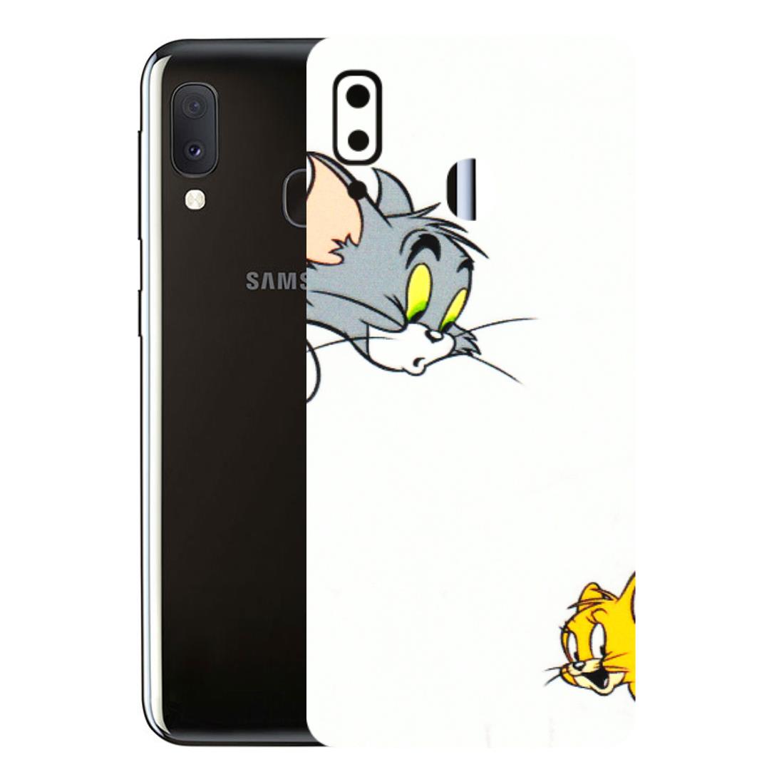 Samsung A/S Series Phone Skins (All Models) - Cute Tom And Jerry - 3D Embossed Finish (L-220) Samsung Galaxy A20E