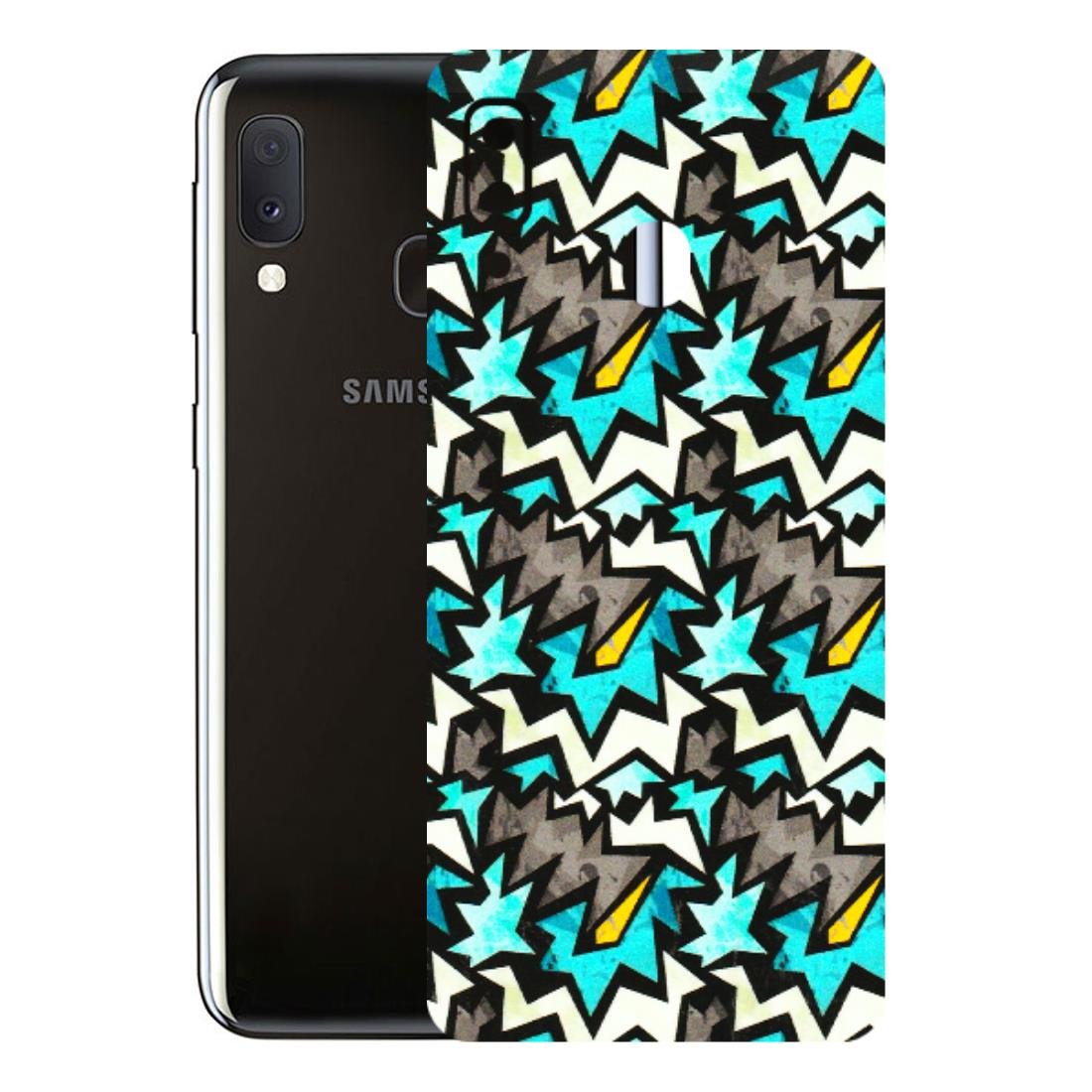 Samsung A/S Series Phone Skins (All Models) - Funky Zig Zag - 3D Embossed Finish (L-223) Samsung Galaxy A20E