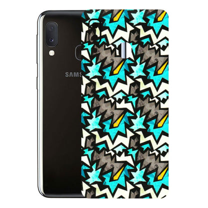 Samsung A/S Series Phone Skins (All Models) - Funky Zig Zag - 3D Embossed Finish (L-223) Samsung Galaxy A20E