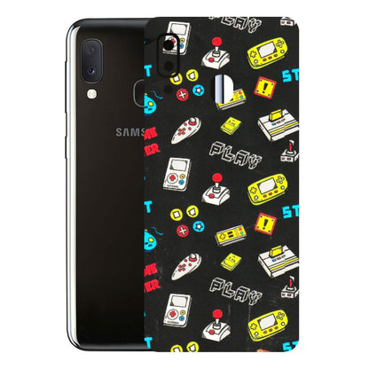 Samsung A/S Series Phone Skins (All Models) - Gaming Doodles - 3D Embossed Finish (L-224) Samsung Galaxy A20E