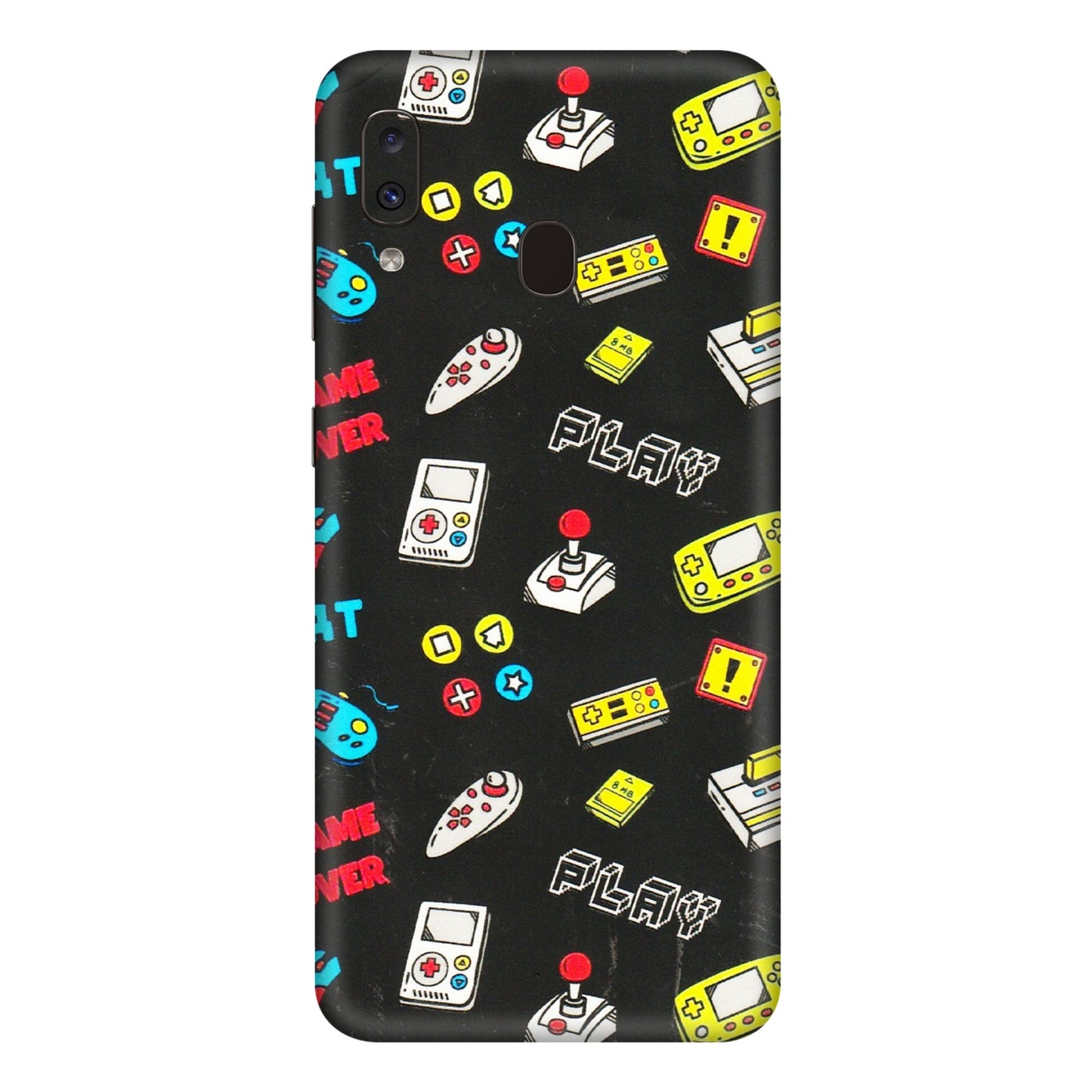 Samsung A/S Series Phone Skins (All Models) - Gaming Doodles - 3D Embossed Finish (L-224) Samsung Galaxy A20E