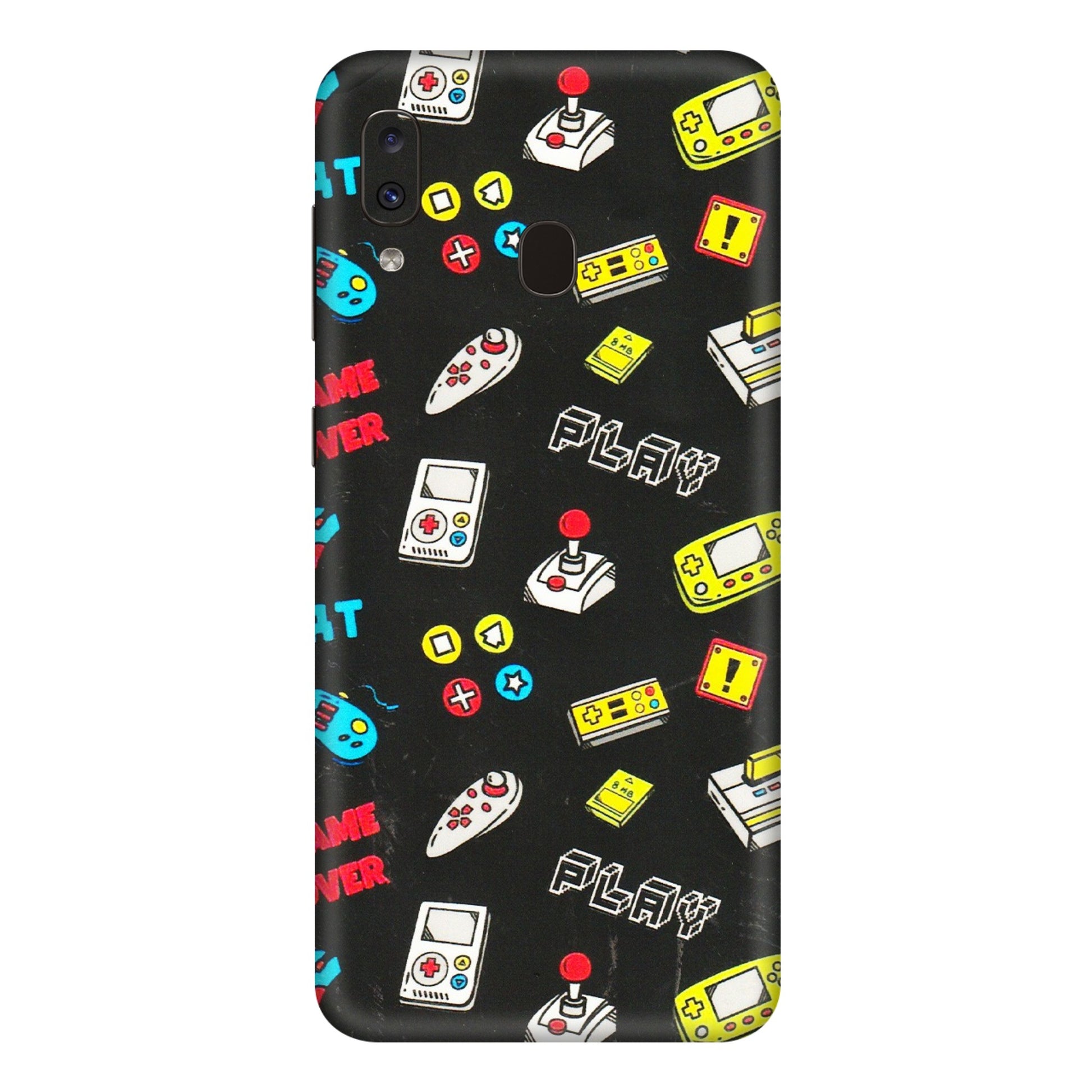 Samsung A/S Series Phone Skins (All Models) - Gaming Doodles - 3D Embossed Finish (L-224) Samsung Galaxy A20E
