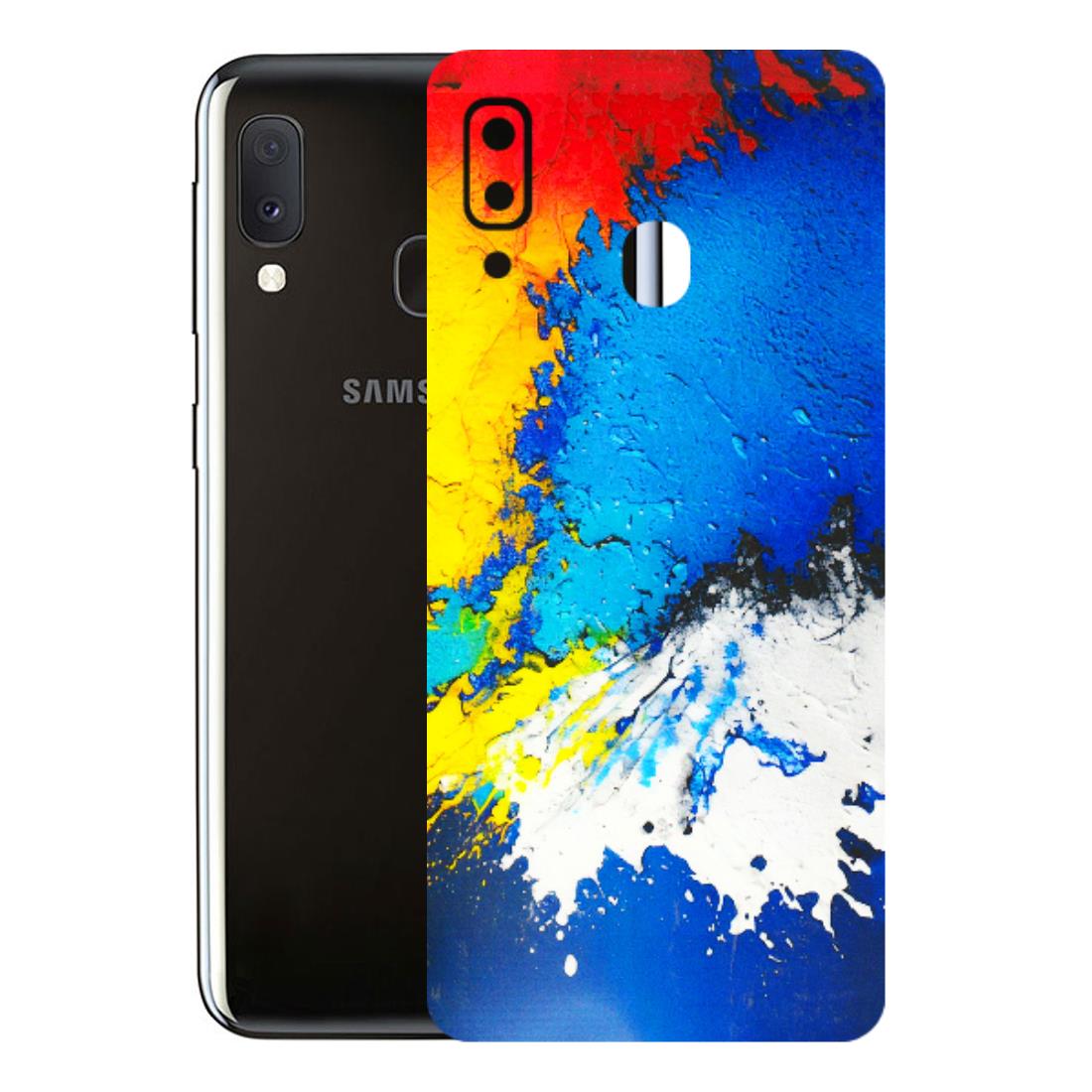 Samsung A/S Series Phone Skins (All Models) - Acrylic Paint Spill - 3D Embossed Finish (L-229) Samsung Galaxy A20E