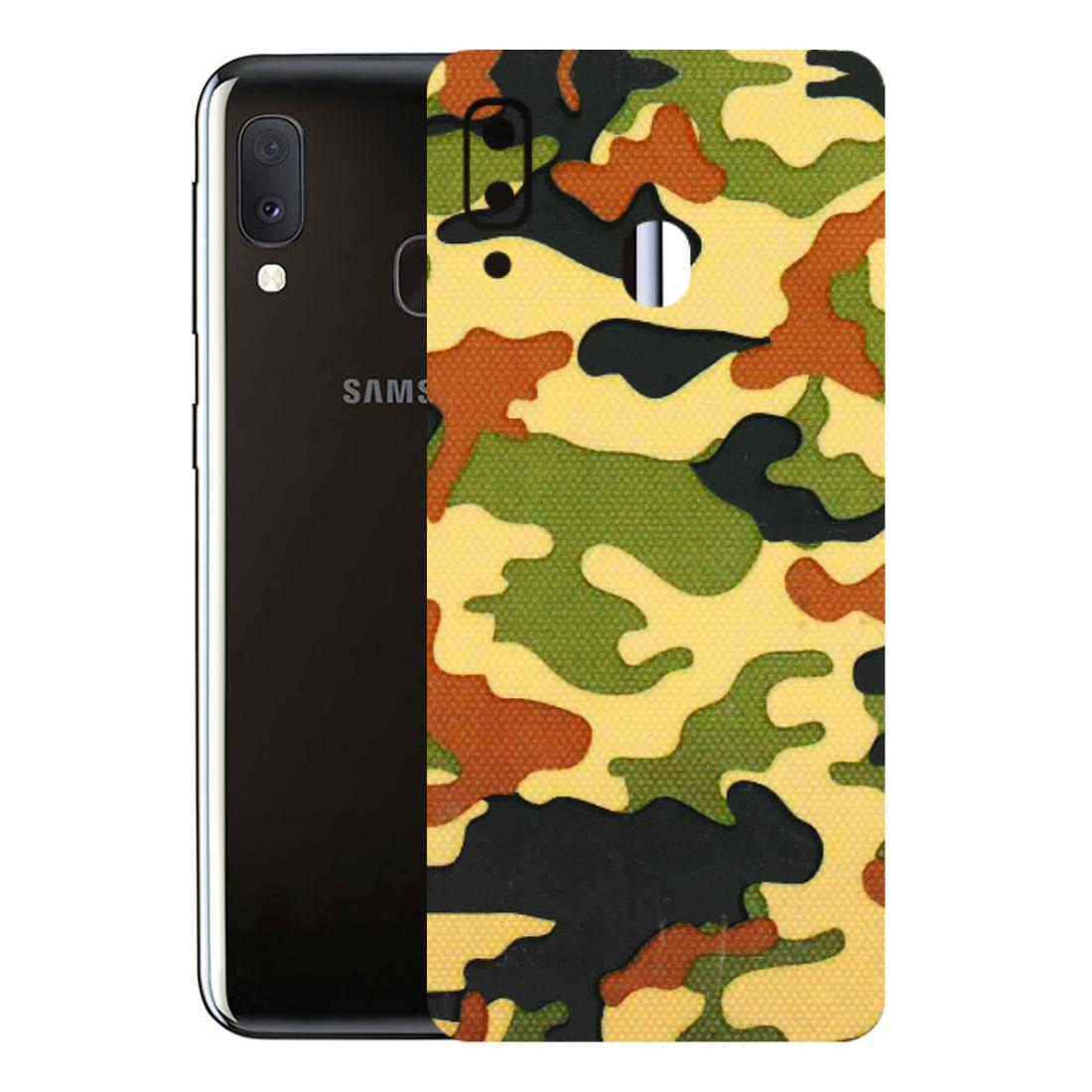 Samsung A/S Series Phone Skins (All Models) - Indian Military - 3D Embossed Finish (L-234) Samsung Galaxy A20E