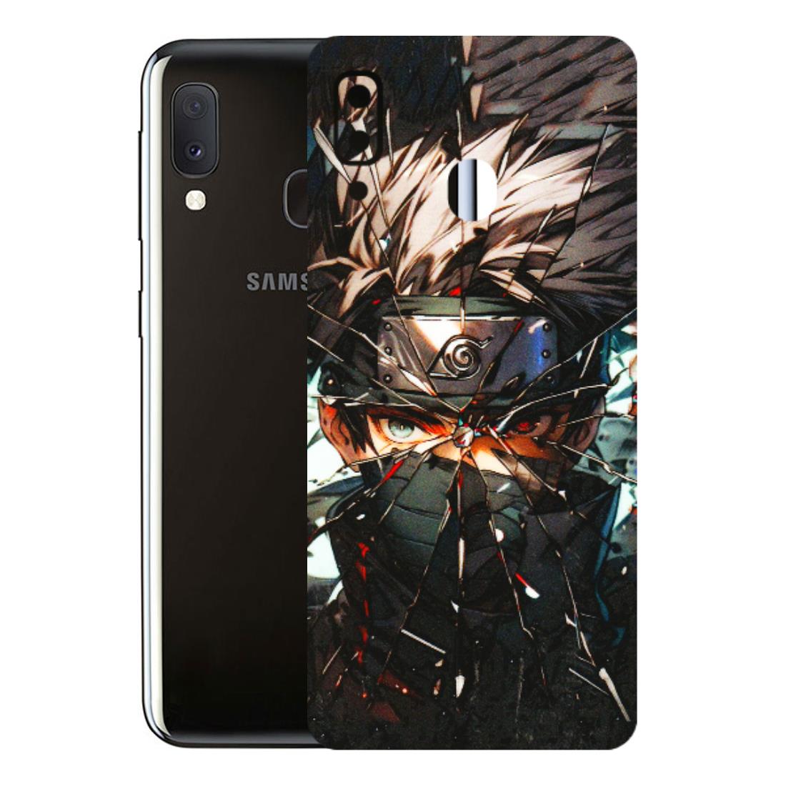 Samsung A/S Series Phone Skins (All Models) - Kakashi Shattered Glass Effect - 3D Embossed Finish (L-237) Samsung Galaxy A20E