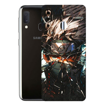 Samsung A/S Series Phone Skins (All Models) - Kakashi Shattered Glass Effect - 3D Embossed Finish (L-237) Samsung Galaxy A20E