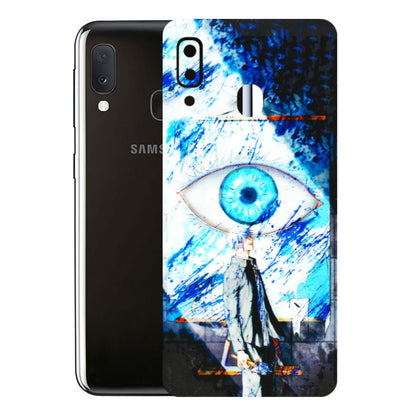 Samsung A/S Series Phone Skins (All Models) - Gojo Satoru evil eye - 3D Embossed Finish (L-239) Samsung Galaxy A20E