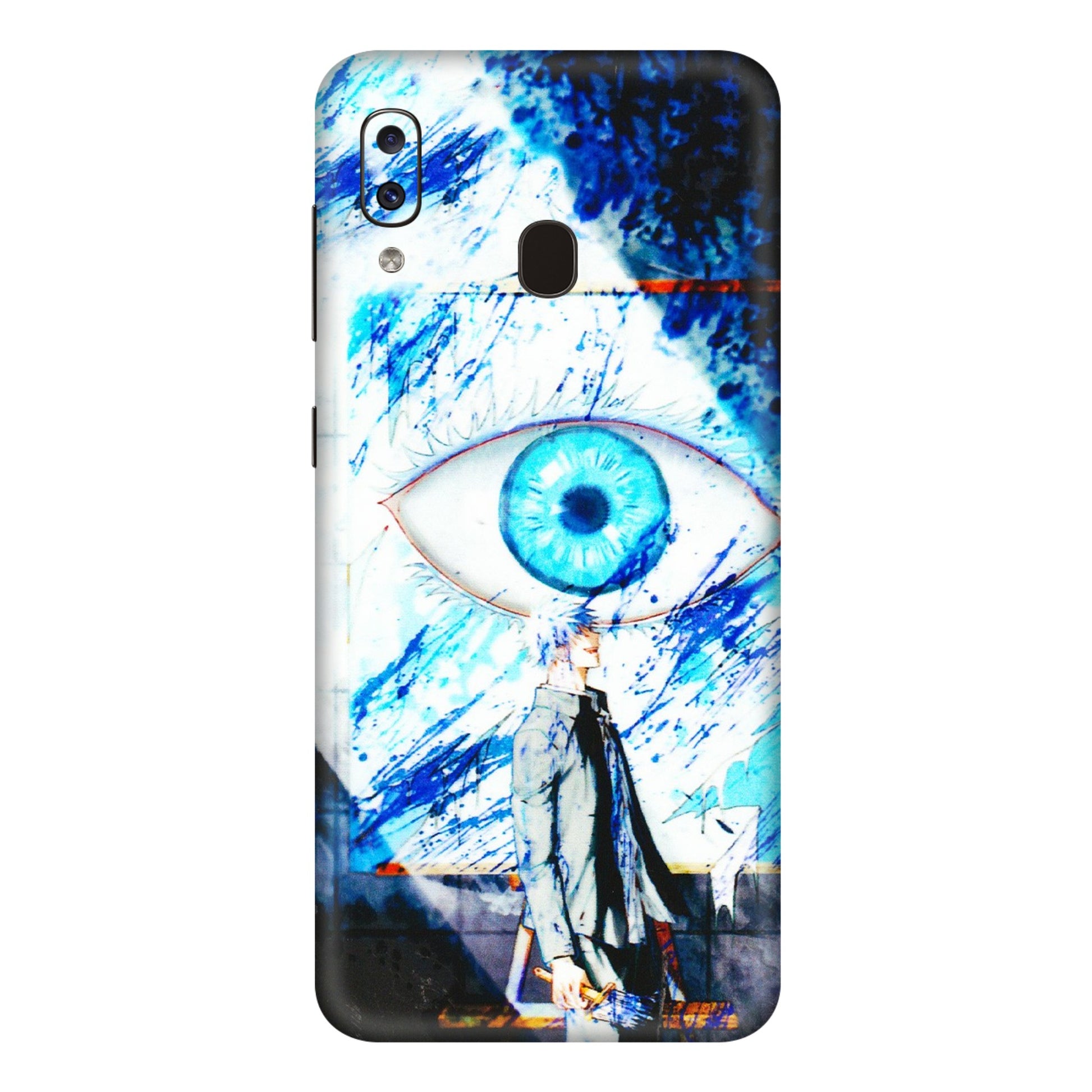 Samsung A/S Series Phone Skins (All Models) - Gojo Satoru evil eye - 3D Embossed Finish (L-239) Samsung Galaxy A20E