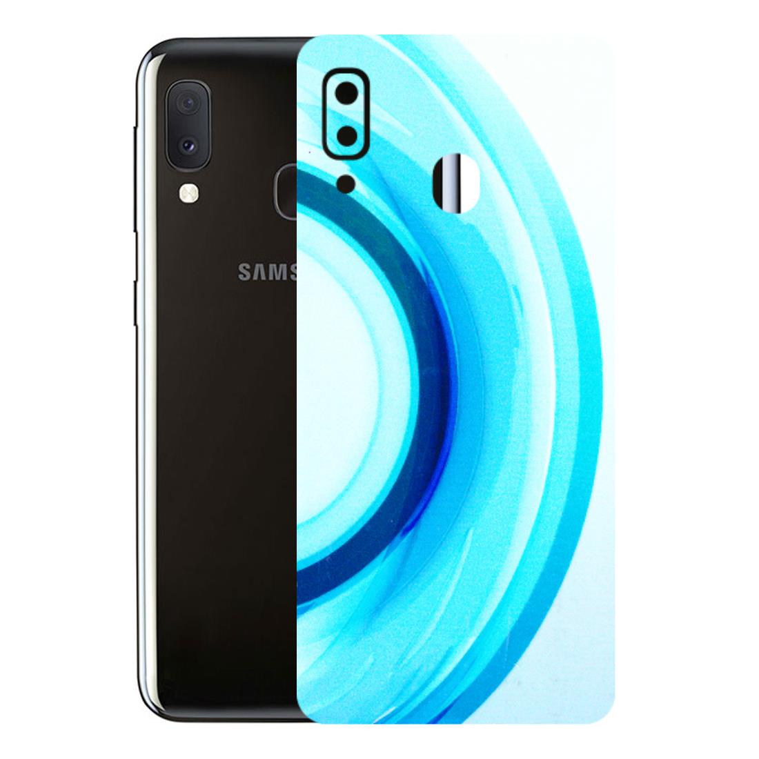 Samsung A/S Series Phone Skins (All Models) - The Blue Curve - 3D Embossed Finish (L-244) Samsung Galaxy A20E