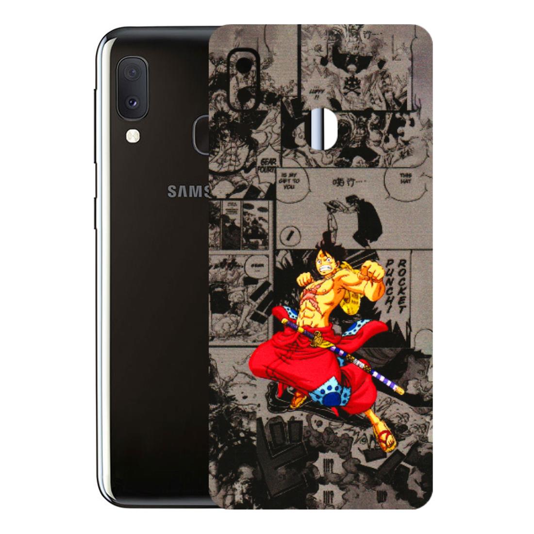 Samsung A/S Series Phone Skins (All Models) - One Piece Rocket Punch Manga - 3D Embossed Finish (L-25) Samsung Galaxy A20E