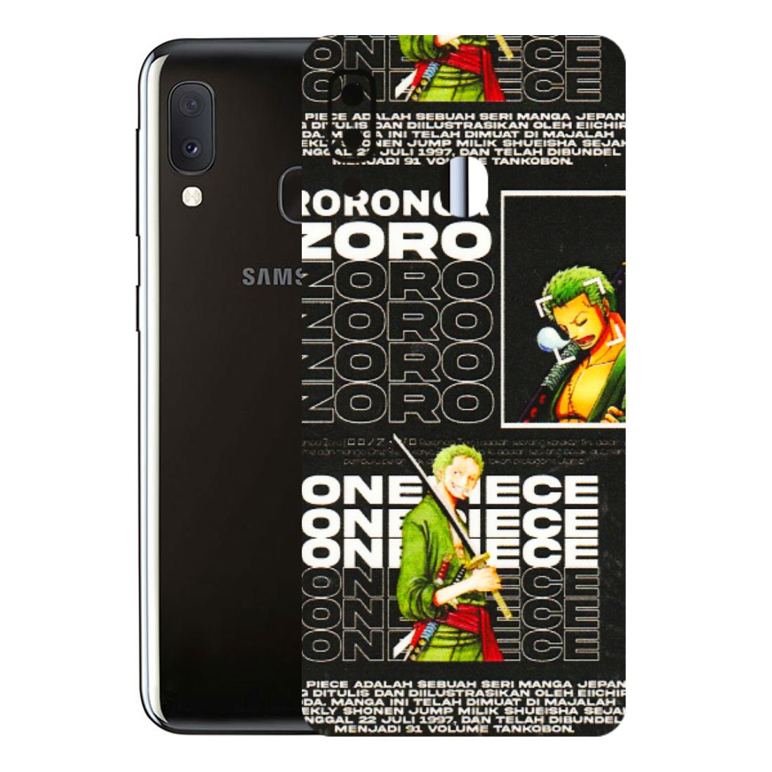 Samsung A/S Series Phone Skins (All Models) - One Piece Zoro - 3D Embossed Finish (L-250) Samsung Galaxy A20E