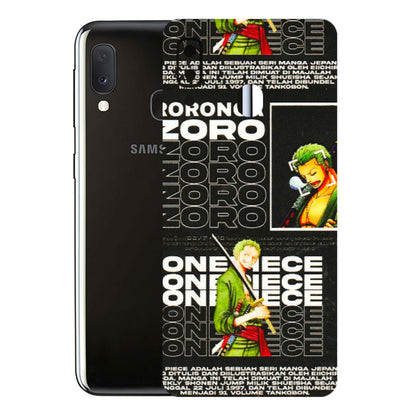 Samsung A/S Series Phone Skins (All Models) - One Piece Zoro - 3D Embossed Finish (L-250) Samsung Galaxy A20E