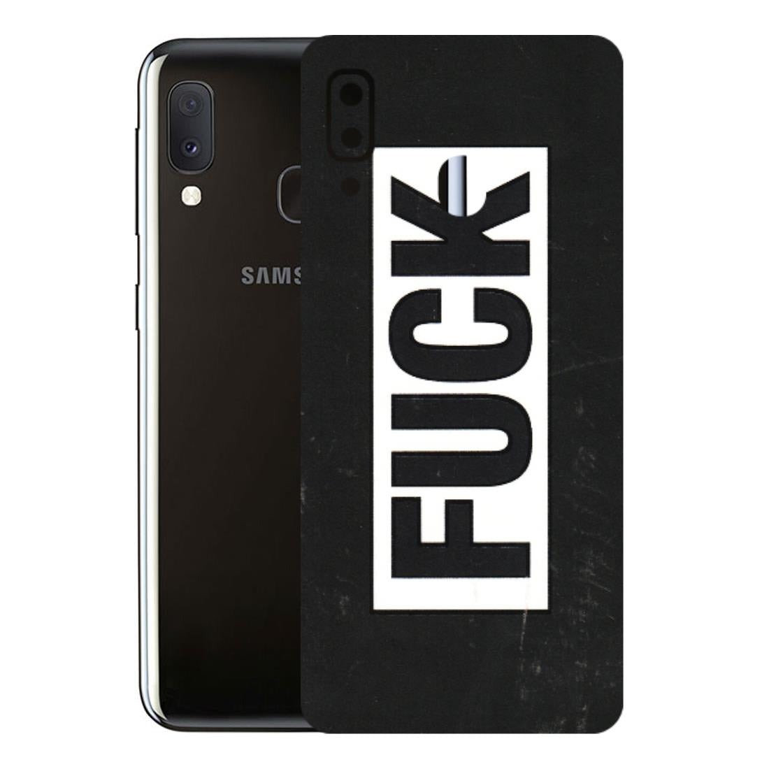 Samsung A/S Series Phone Skins (All Models) - The F Word - 3D Embossed Finish (L-255) Samsung Galaxy A20E