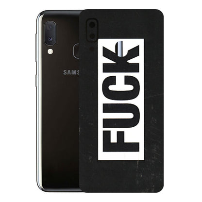 Samsung A/S Series Phone Skins (All Models) - The F Word - 3D Embossed Finish (L-255) Samsung Galaxy A20E