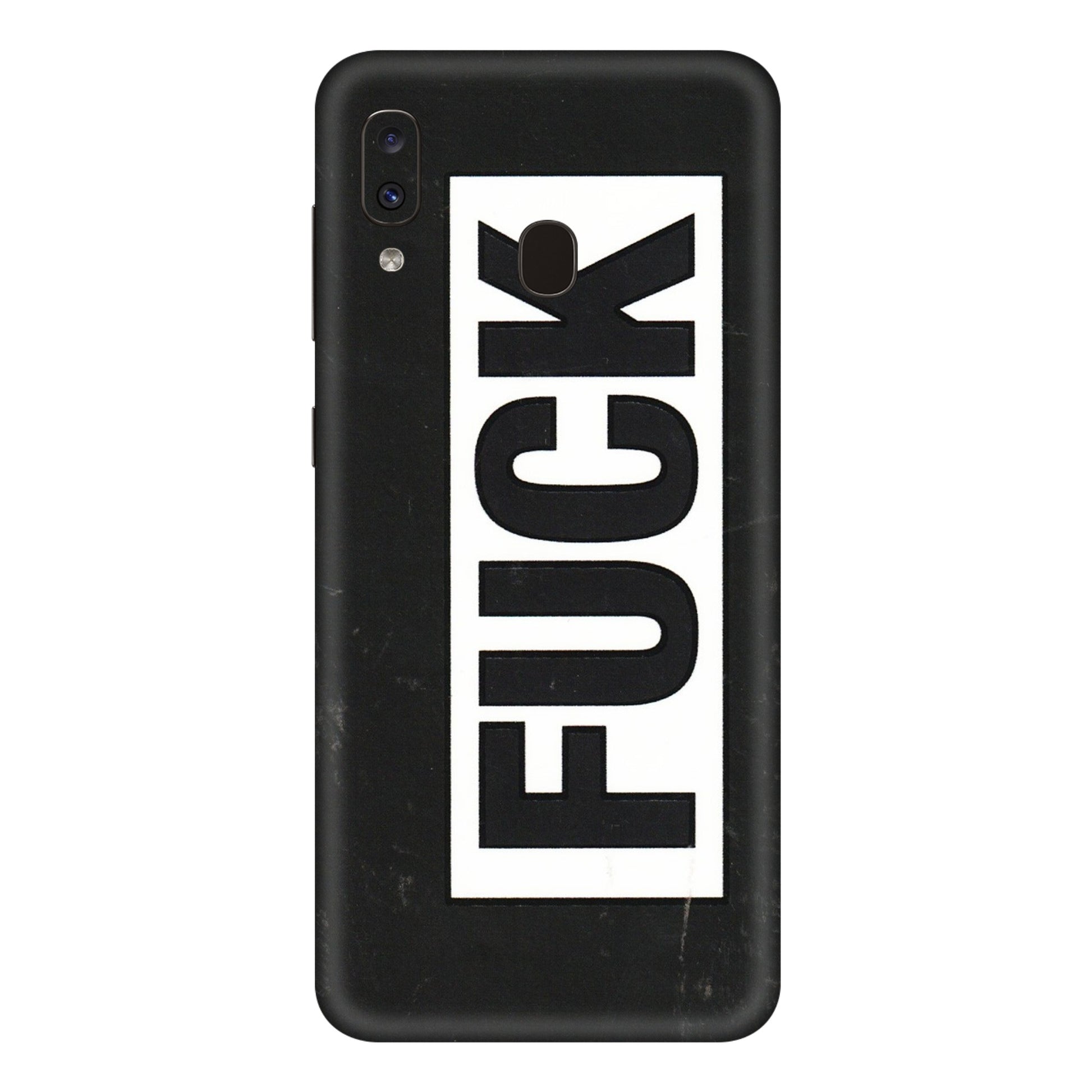 Samsung A/S Series Phone Skins (All Models) - The F Word - 3D Embossed Finish (L-255) Samsung Galaxy A20E