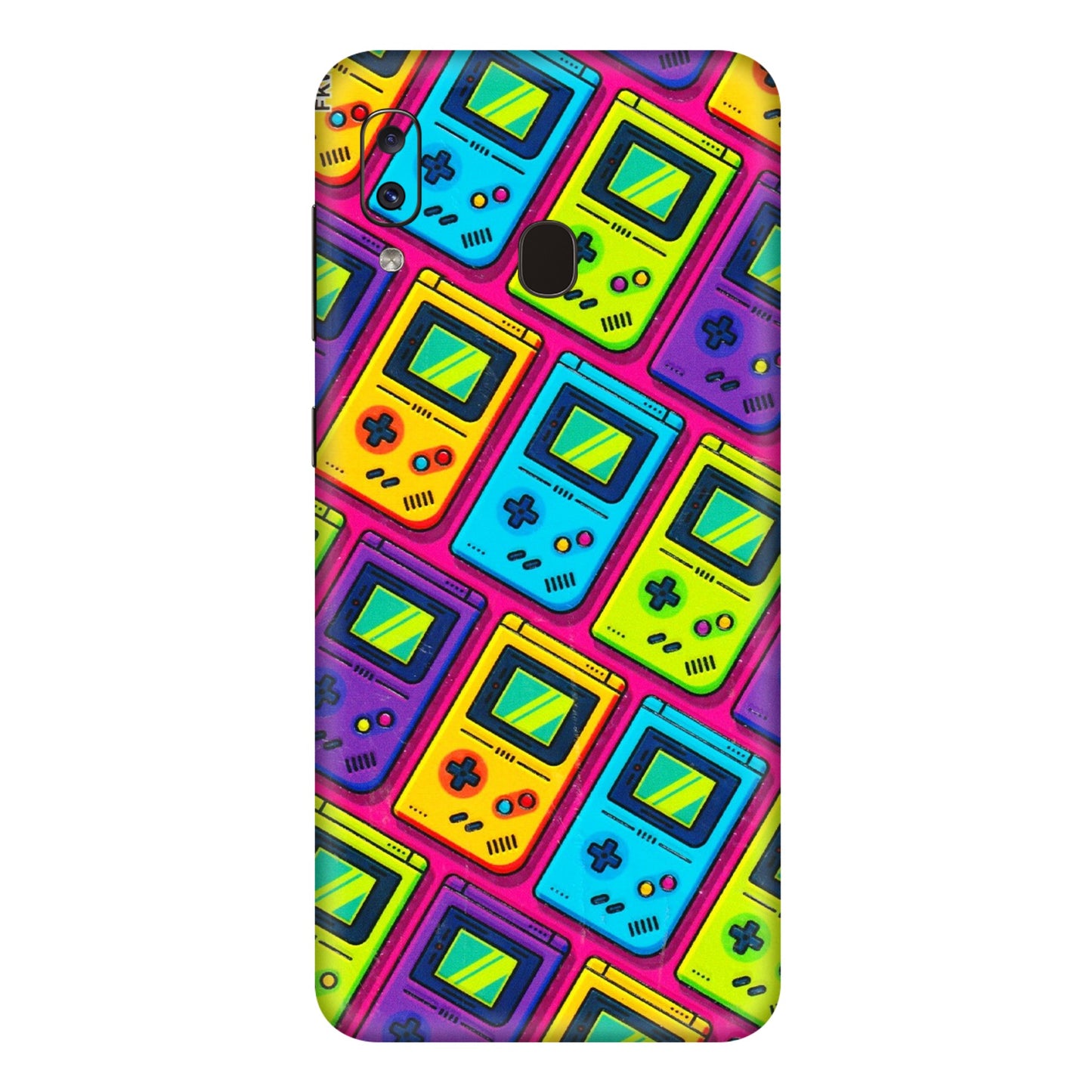 Samsung A/S Series Phone Skins (All Models) - Gameboy Colourful - 3D Embossed Finish (L-266) Samsung Galaxy A20E