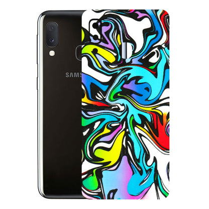 Samsung A/S Series Phone Skins (All Models) - Abstract Colour Paints - 3D Embossed Finish (L-271) Samsung Galaxy A20E