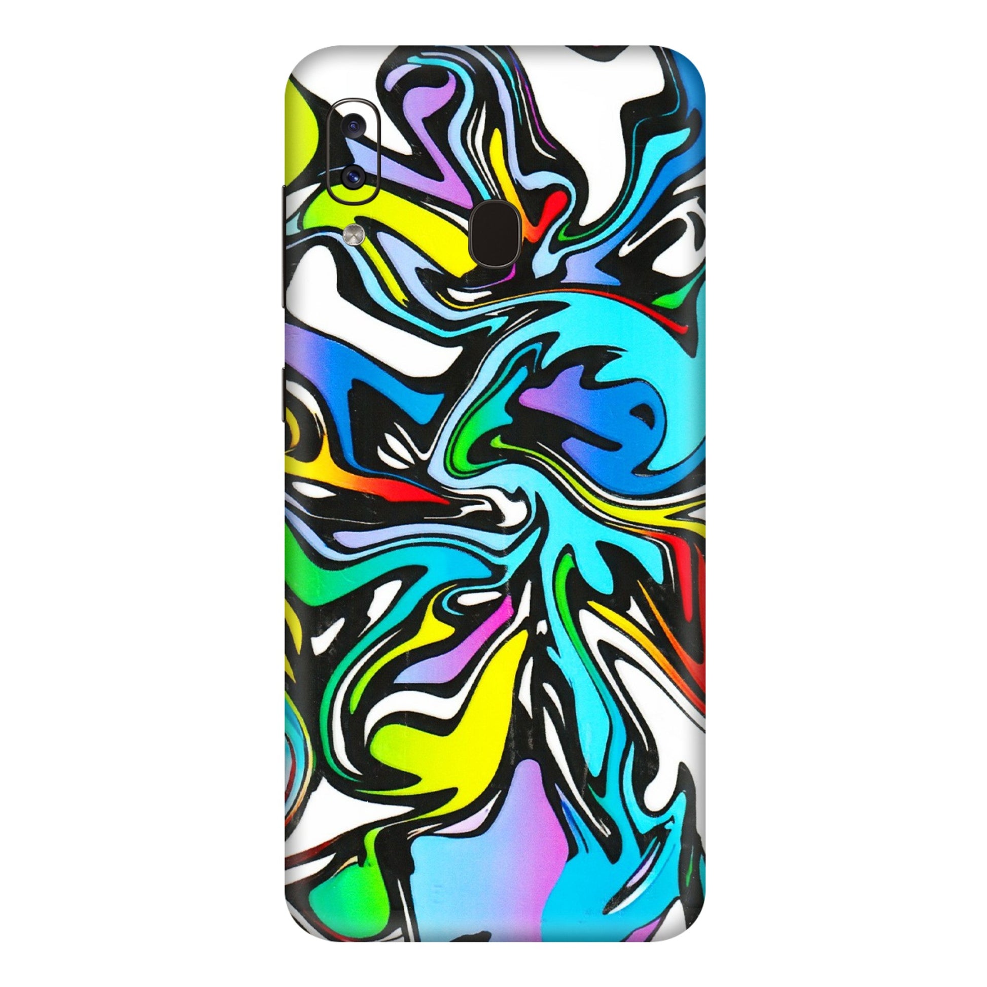Samsung A/S Series Phone Skins (All Models) - Abstract Colour Paints - 3D Embossed Finish (L-271) Samsung Galaxy A20E