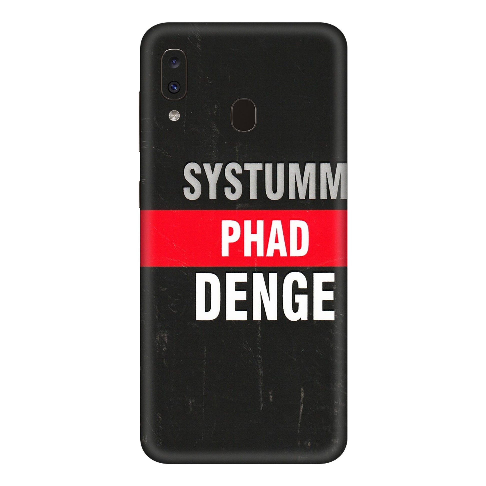 Samsung A/S Series Phone Skins (All Models) - Systumm Phad Denge - 3D Embossed Finish (L-278) Samsung Galaxy A20E