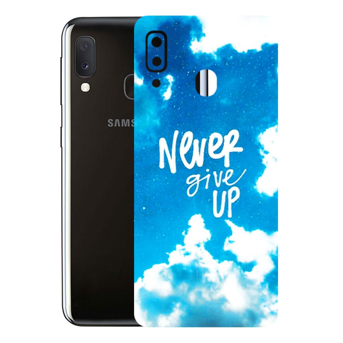 Samsung A/S Series Phone Skins (All Models) - Never Give Up - 3D Embossed Finish (L-279) Samsung Galaxy A20E