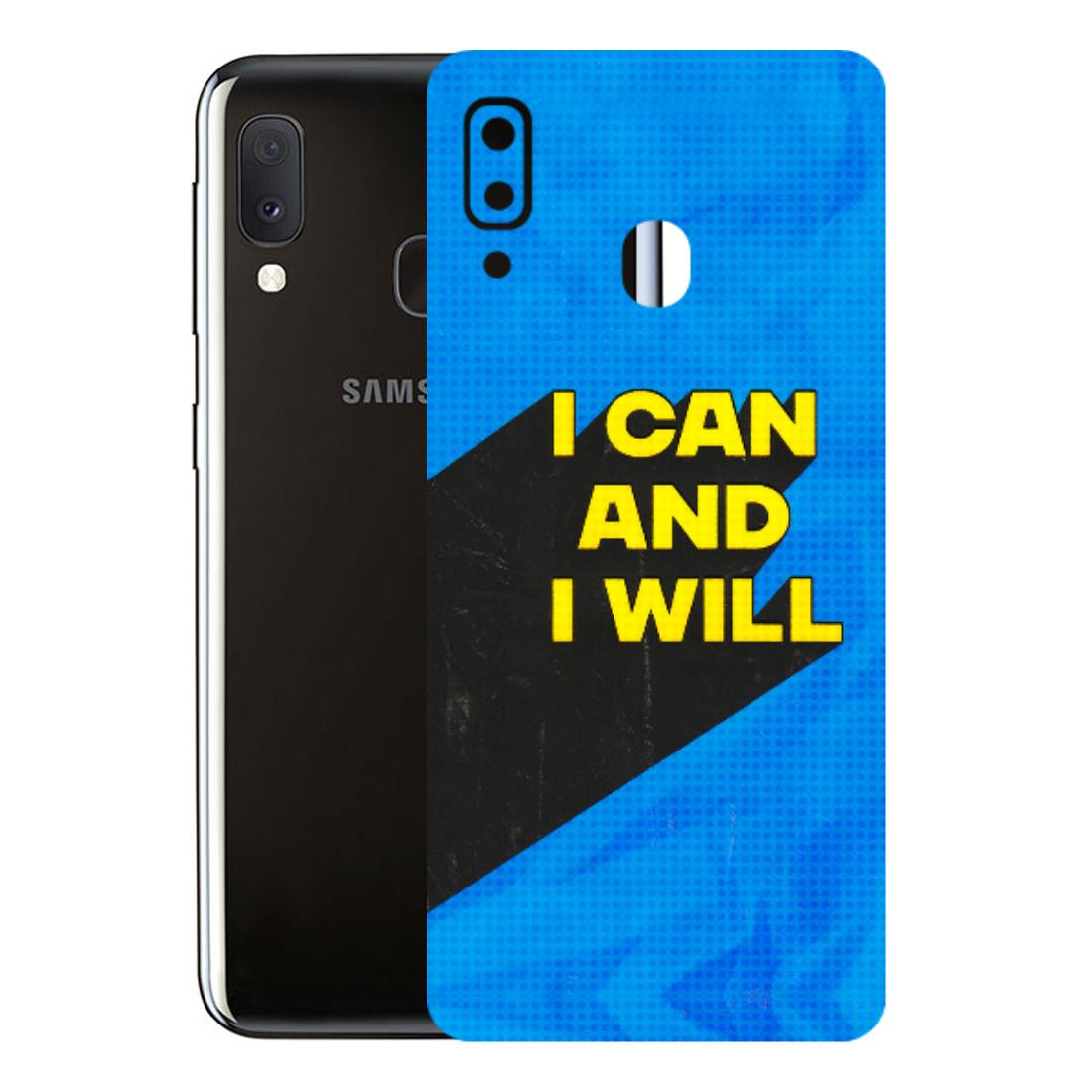 Samsung A/S Series Phone Skins (All Models) - I Can And I Will - 3D Embossed Finish (L-281) Samsung Galaxy A20E