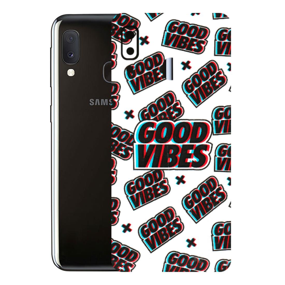 Samsung A/S Series Phone Skins (All Models) - Good Vibes - 3D Embossed Finish (L-282) Samsung Galaxy A20E