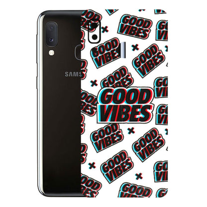 Samsung A/S Series Phone Skins (All Models) - Good Vibes - 3D Embossed Finish (L-282) Samsung Galaxy A20E
