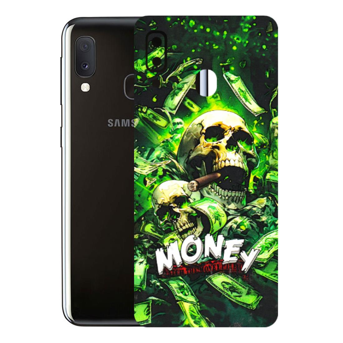 Samsung A/S Series Phone Skins (All Models) - Skull Money - 3D Embossed Finish (L-303) Samsung Galaxy A20E