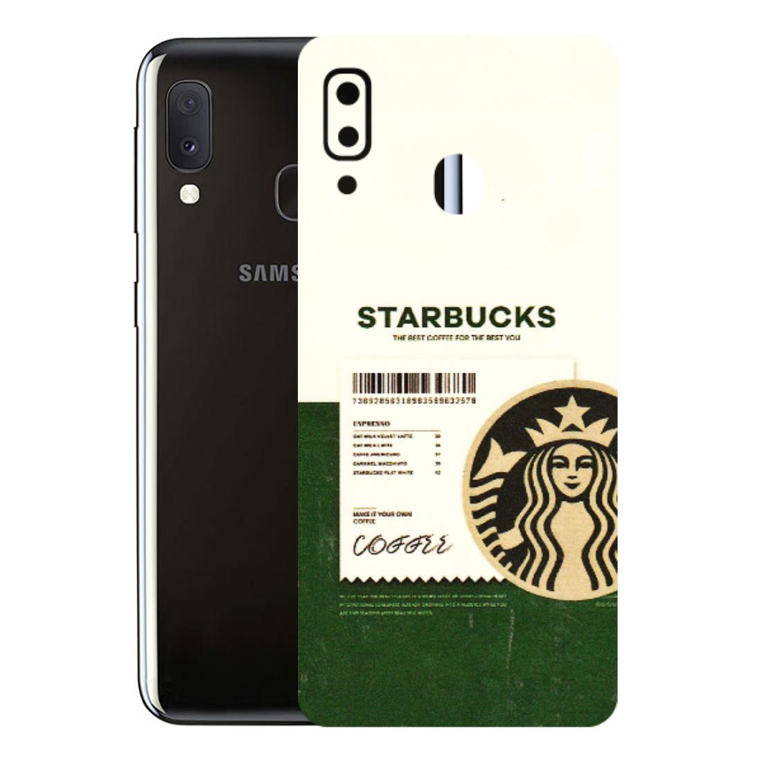 Samsung A/S Series Phone Skins (All Models) - Starbucks Barcode - 3D Embossed Finish (L-308) Samsung Galaxy A20E
