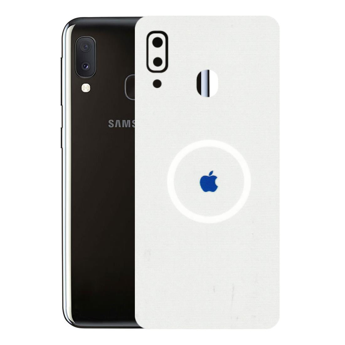 Samsung A/S Series Phone Skins (All Models) - iPhone Magsafe Logo - 3D Embossed Finish (L-320) Samsung Galaxy A20E