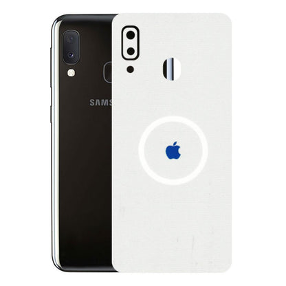 Samsung A/S Series Phone Skins (All Models) - iPhone Magsafe Logo - 3D Embossed Finish (L-320) Samsung Galaxy A20E