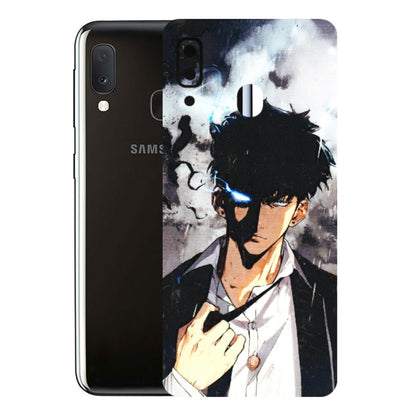 Samsung A/S Series Phone Skins (All Models) - Sung Jinwoo Manhwa Anime - 3D Embossed Finish (L-328) Samsung Galaxy A20E