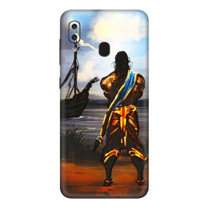 Samsung A/S Series Phone Skins (All Models) - Heavenly God Figure - 3D Embossed Finish (L-34) Samsung Galaxy A20E