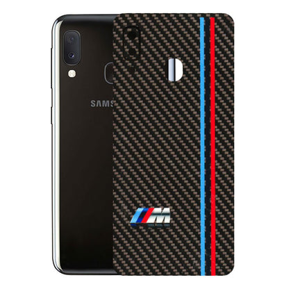 Samsung A/S Series Phone Skins (All Models) - BM Carbon Fiber Feels - 3D Embossed Finish (L-38) Samsung Galaxy A20E